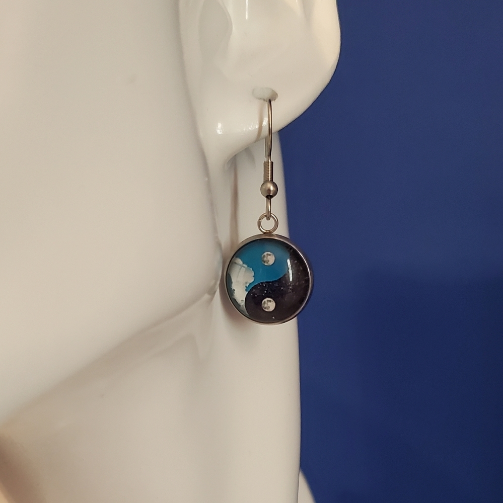 Day/Night Yin Yang Earrings